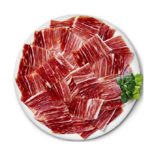 Sliced Iberian ham